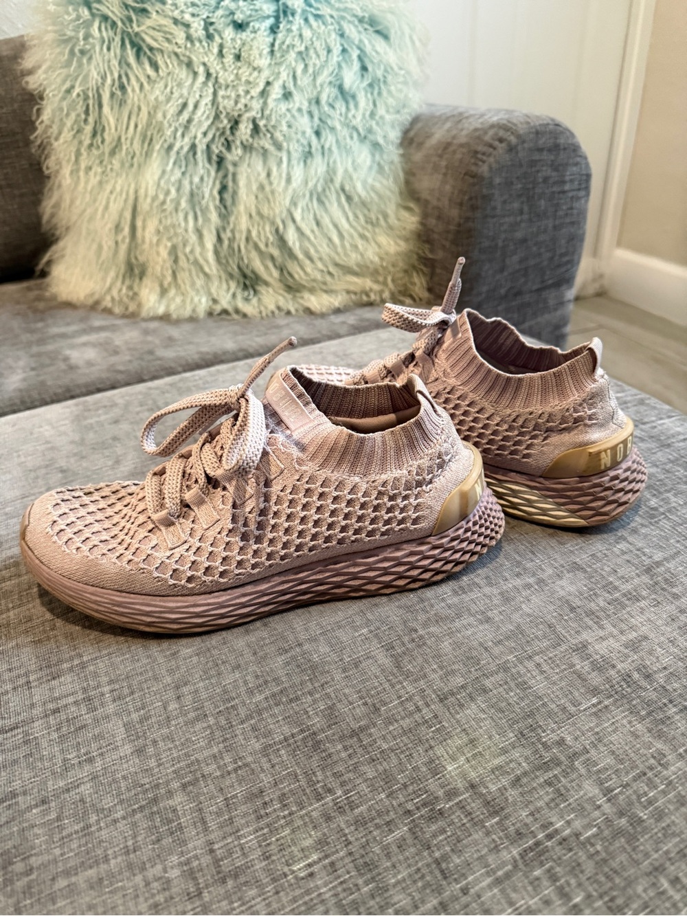 Lavender NO BULL- Knit Slip-On Sneaker for Women